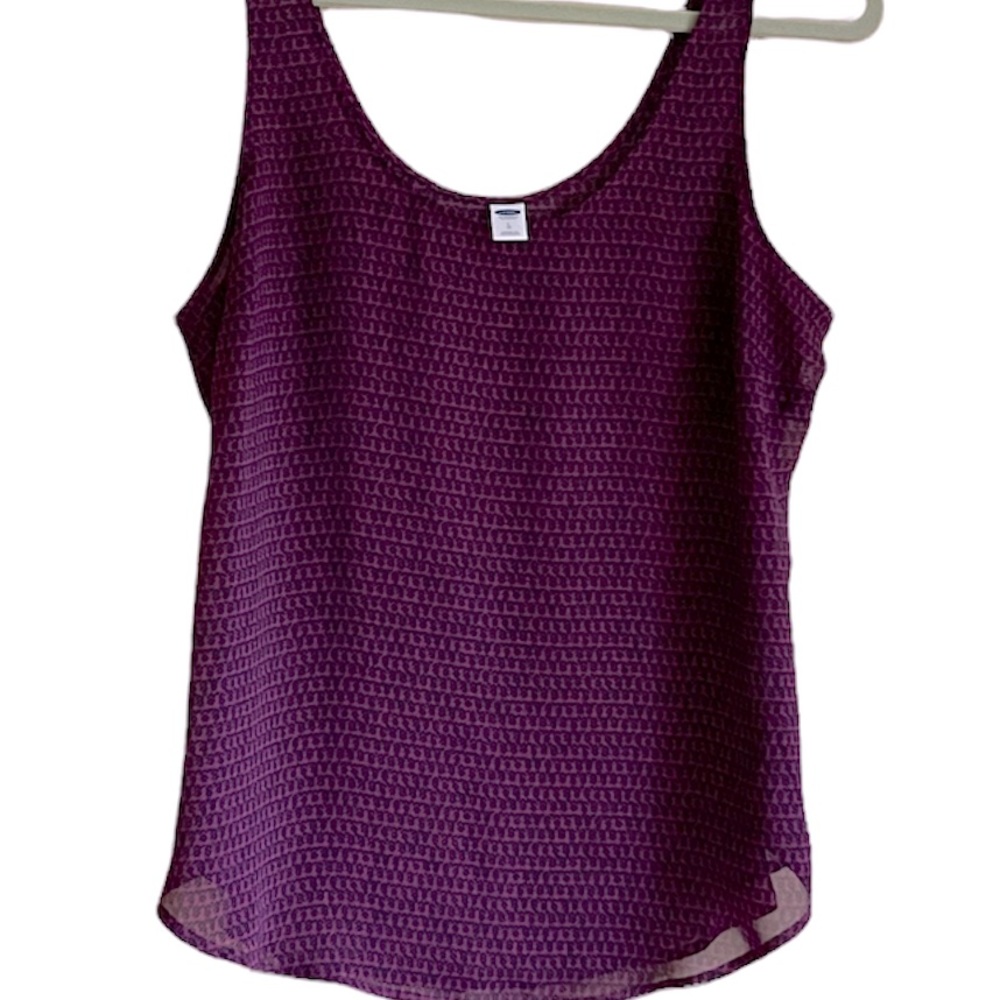 Old Navy semi sheer sleeveless blouse